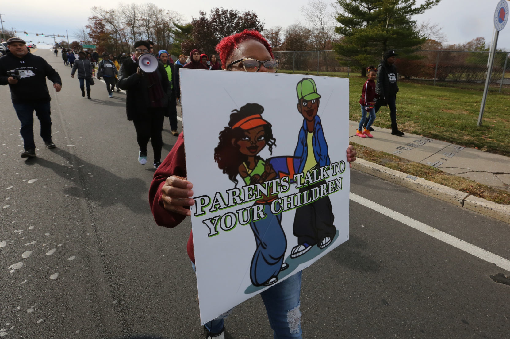 Pleasantville peace march